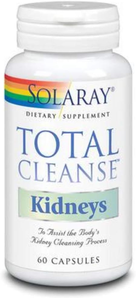 Solaray Kidney Cleanse Capsules - Total Cleanse Formula - 60 Vegetarian Capsules