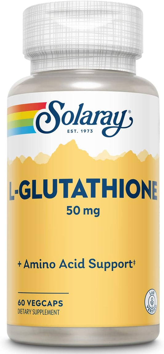Solaray L-Glutathione Vegetarian Capsules - 50mg, 60 Count Bottle