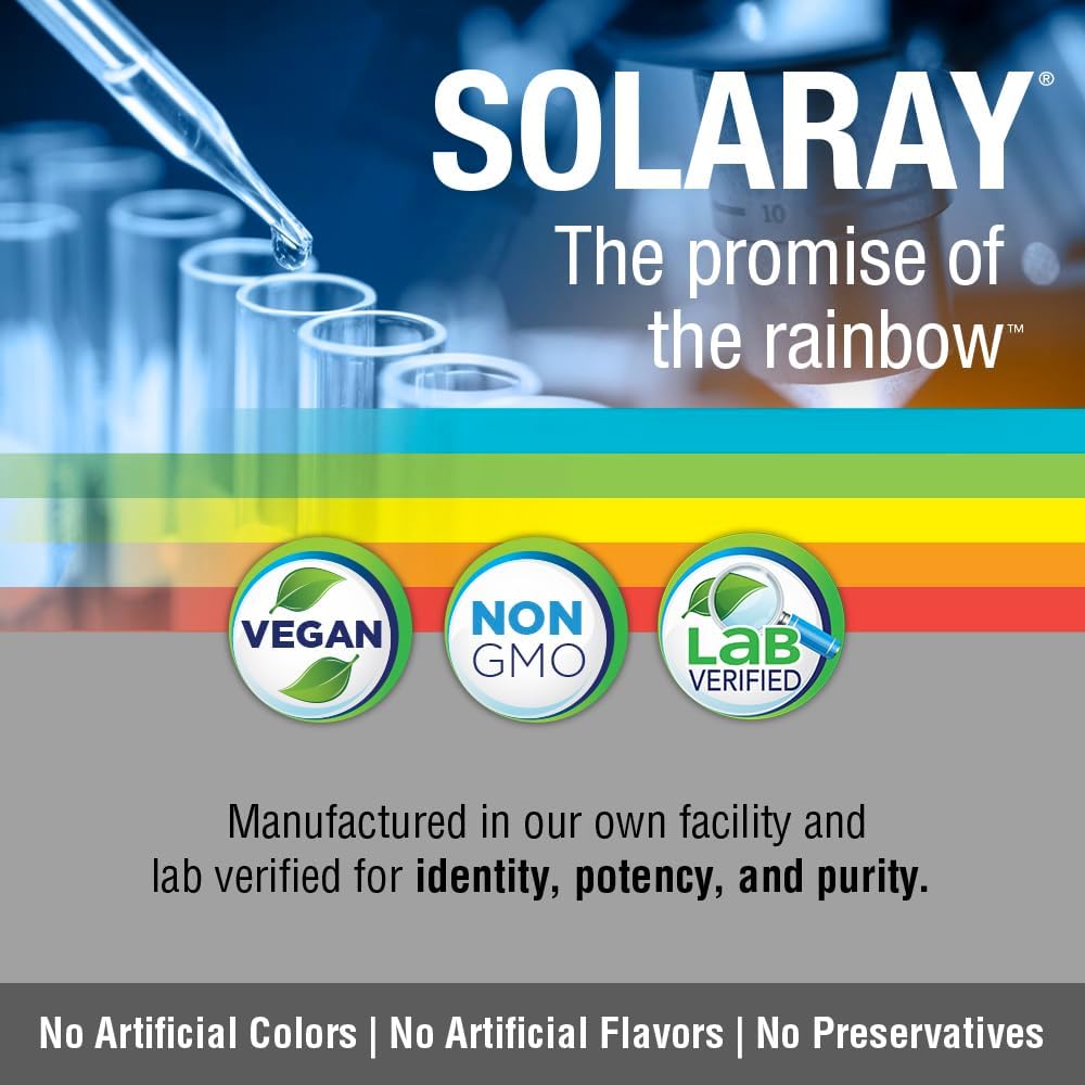 Solaray Lobelia Aerial 50mg VegCaps - Respiratory & Bronchial Function Support with Ginger Root - Non-GMO & Vegan Formula