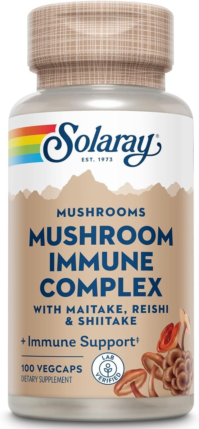Solaray Maitake Mushroom Capsules - 600 mg, 100 Count Bottle