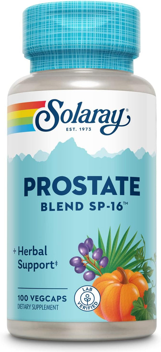 Solaray Prostate Blend SP-16 VCapsules - 100 Count - Prostate Support Formula with 16 Key Ingredients
