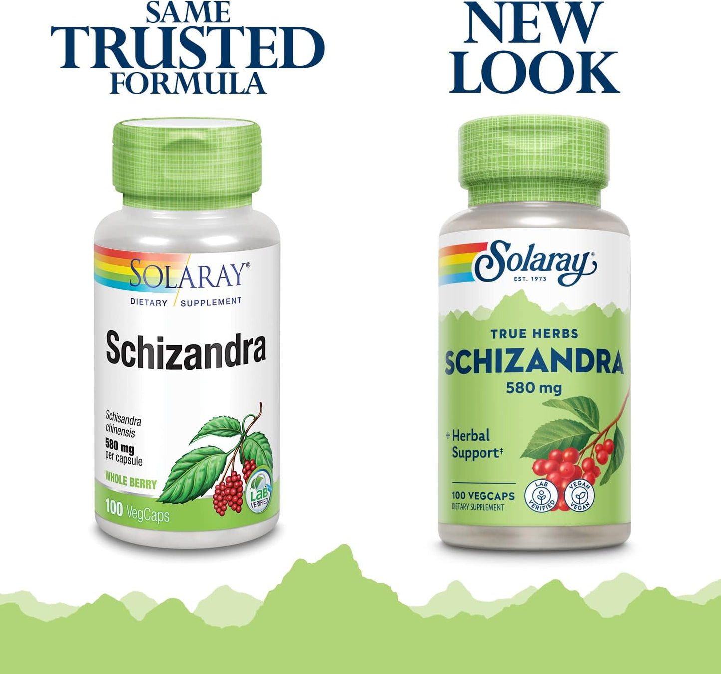 Solaray Schizandra Berries Capsules - 580 mg | 100 Count Bottle