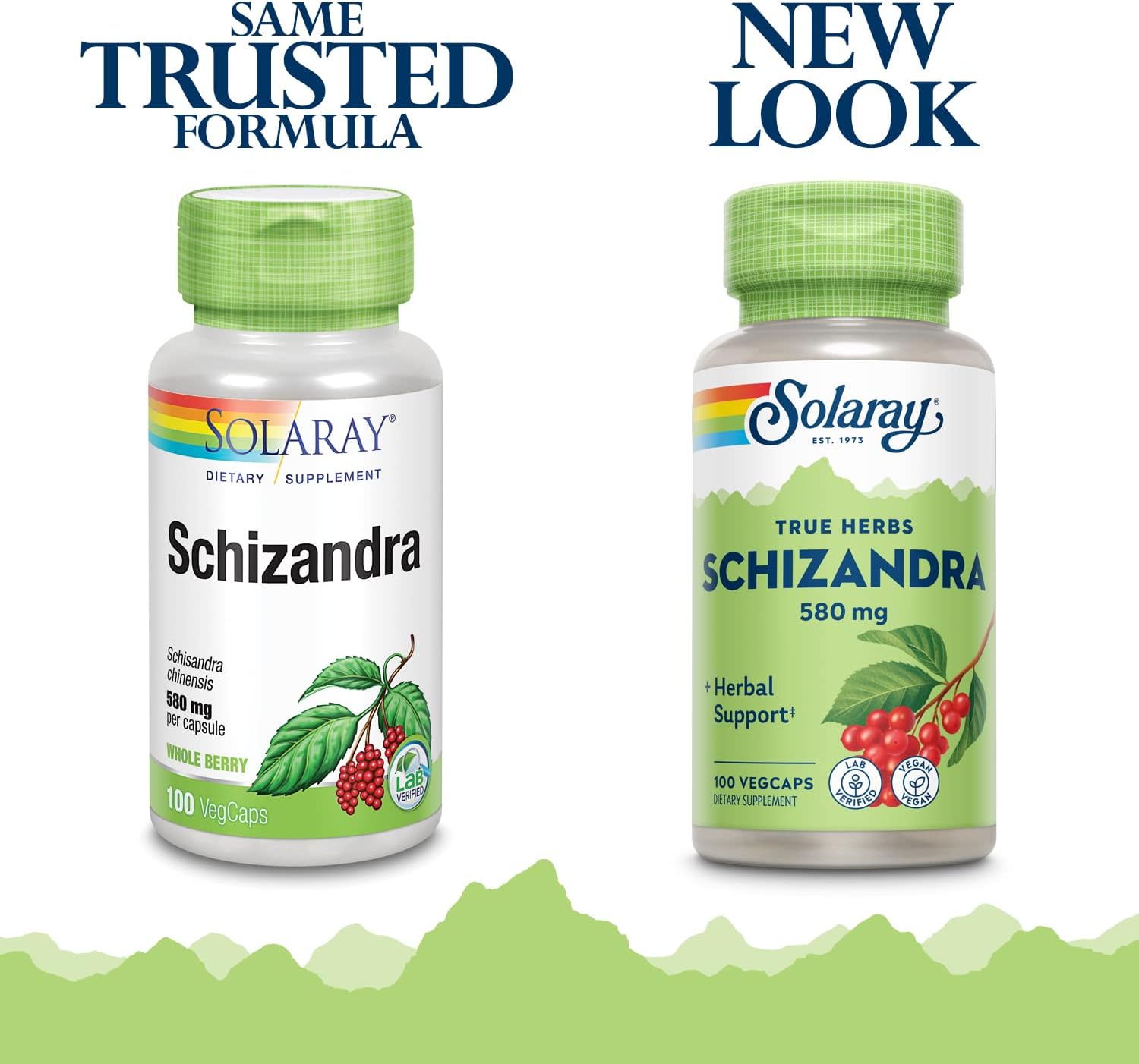 Solaray Schizandra Berries Capsules - 580 mg | 100 Count Bottle