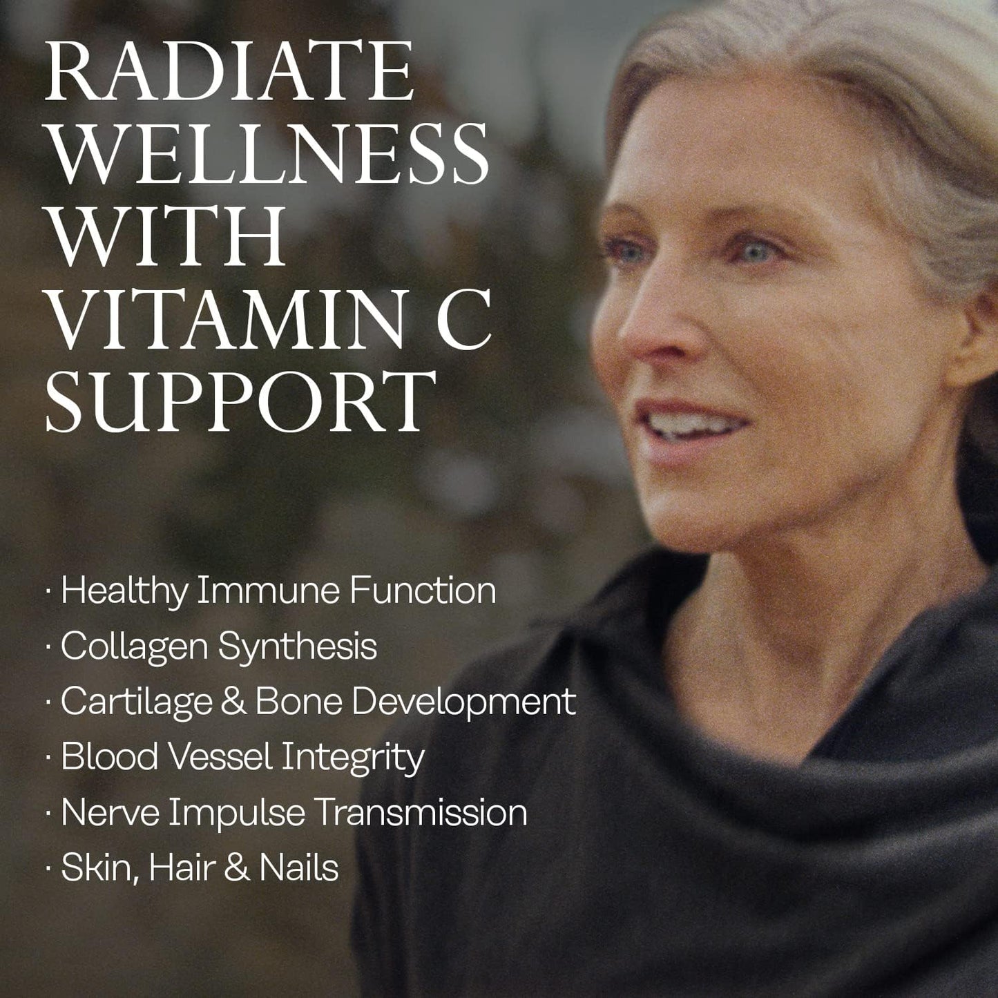 Solaray Vitamin C with Rose HIPS, Acerola & Bioflavonoids - 1000mg - Immune Support & Skin Health - Non-GMO, Vegan - 250 CT