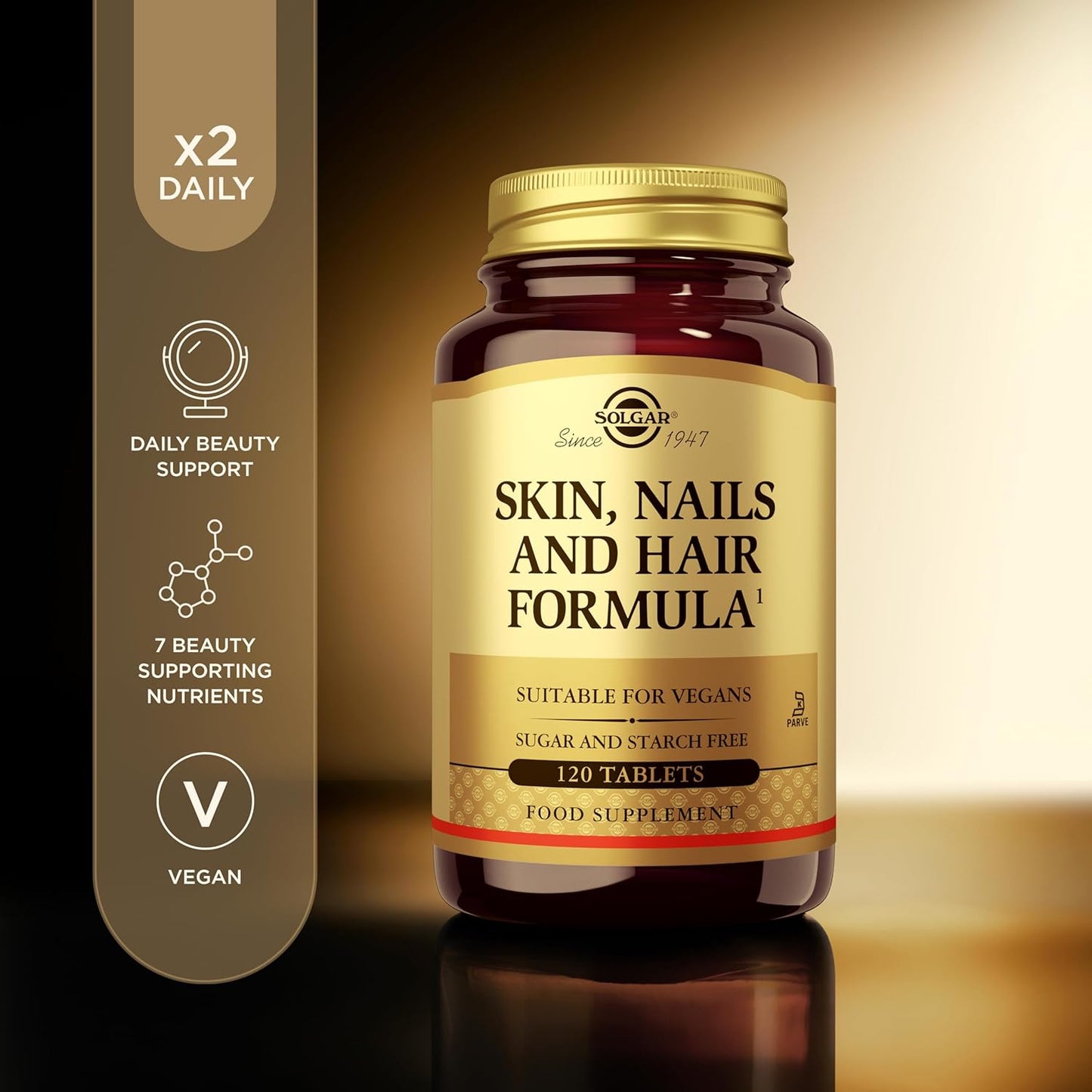 Solgar Advanced MSM Formula for Skin, Nails & Hair - Supports Collagen Health with Zinc, Vitamin C & Copper - 60 Tablets, Vegan & Non-GMO