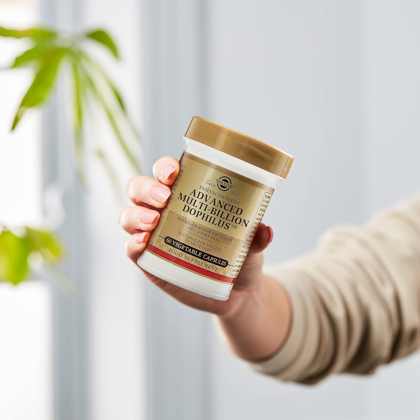 Solgar Advanced Multi-Billion Dophilus Capsules - Healthy Intestinal Flora Support - 5 Billion Microorganisms - Gluten, Dairy, Lactose & Milk Free - Vegetarian - 60 Servings