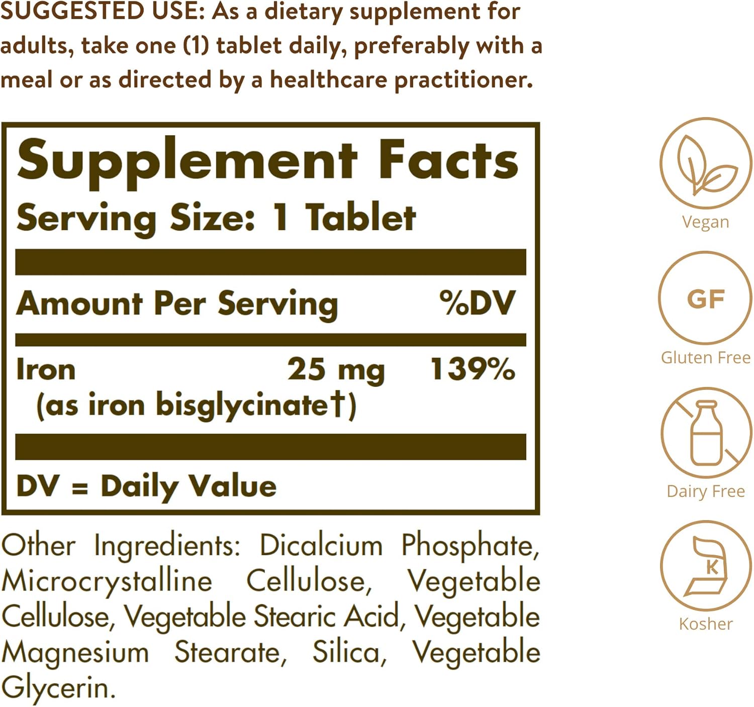 Solgar Chelated Iron Tablets 100 Count - 2 Pack for Promoting Red Blood Cell Production and Healthy Energy