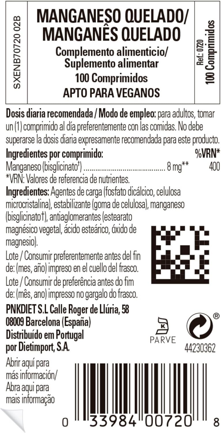 Solgar Chelated Manganese Tablets - Supports Bone, Joint & Nerve Health - Highly Absorbable - Non-GMO, Vegan - 100 Servings - BoostGo Australia