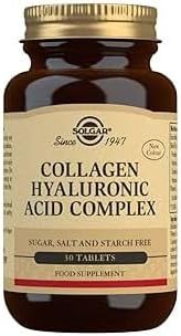 Solgar Collagen Hyaluronic Acid Complex Tablets with Zinc for Healthy Skin and Cell Growth