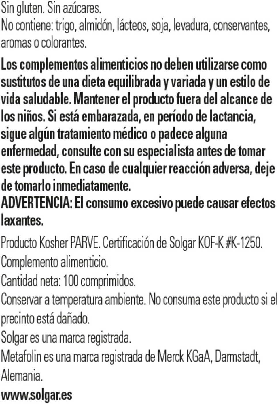 Solgar Folate 666 mcg DFE with Metafolin 400 mcg - 100 Tablets, Non-GMO, Vegan, Gluten-Free, Dairy-Free, Kosher - 100 Servings