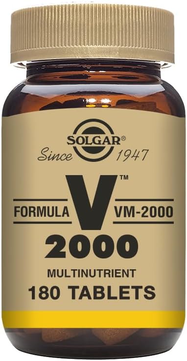 Solgar Formula VM-2000 Multinutrient System 180 Tablets - Premium Quality Multiple with Zinc - Supports Healthy Immune System - Vegan, Dairy Free, Kosher - 90 Servings