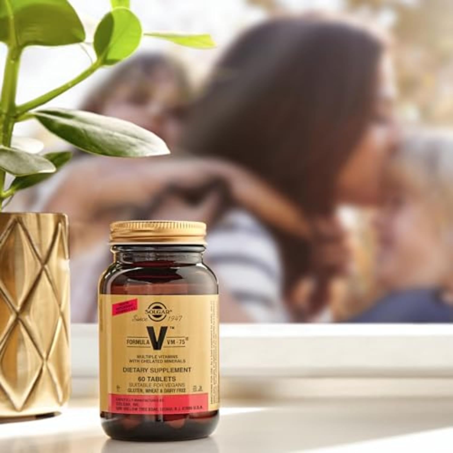 Solgar Formula VM-75 Multivitamin Tablets with Chelated Minerals - Vegan, Gluten-Free, Dairy-Free, Kosher - 90 Servings