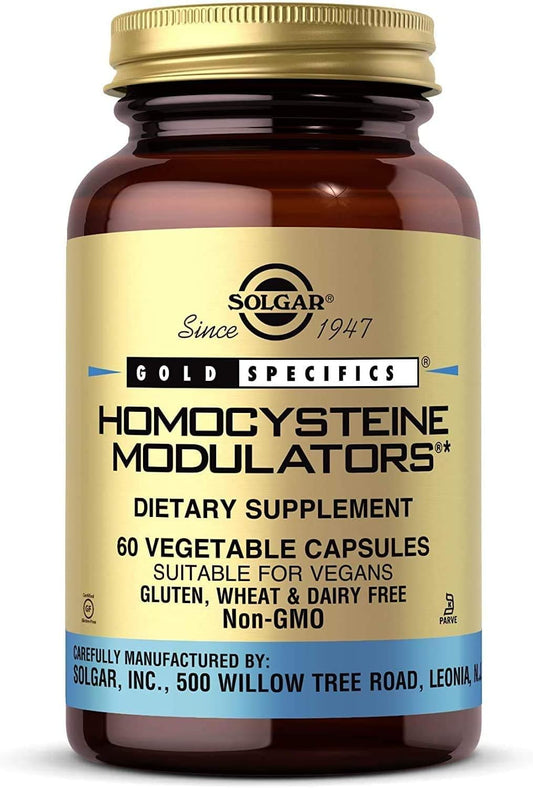 Solgar Homocysteine Modulators 120 Capsules - Vegetarian Formula for Heart Health