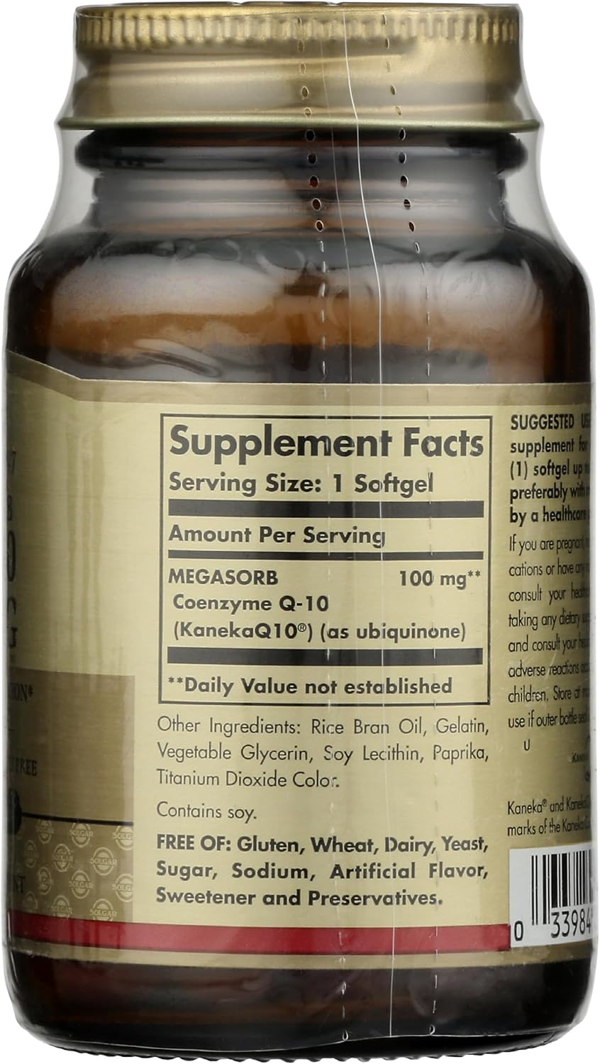 Solgar Megasorb CoQ-10 100 mg Softgels - Heart Health & Anti-Aging Support - Coenzyme Q10 Supplement - High Absorption - Non-GMO, Gluten & Dairy Free - 60 Servings - BoostGo Australia