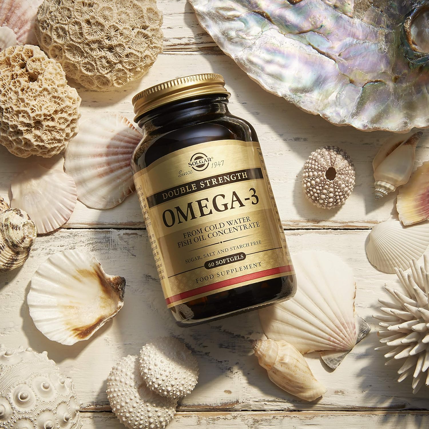 Solgar Omega 3 Double Strength Softgels - 700 mg - 60 Count - Cardiovascular, Joint & Cellular Health - Non-GMO, Gluten Free