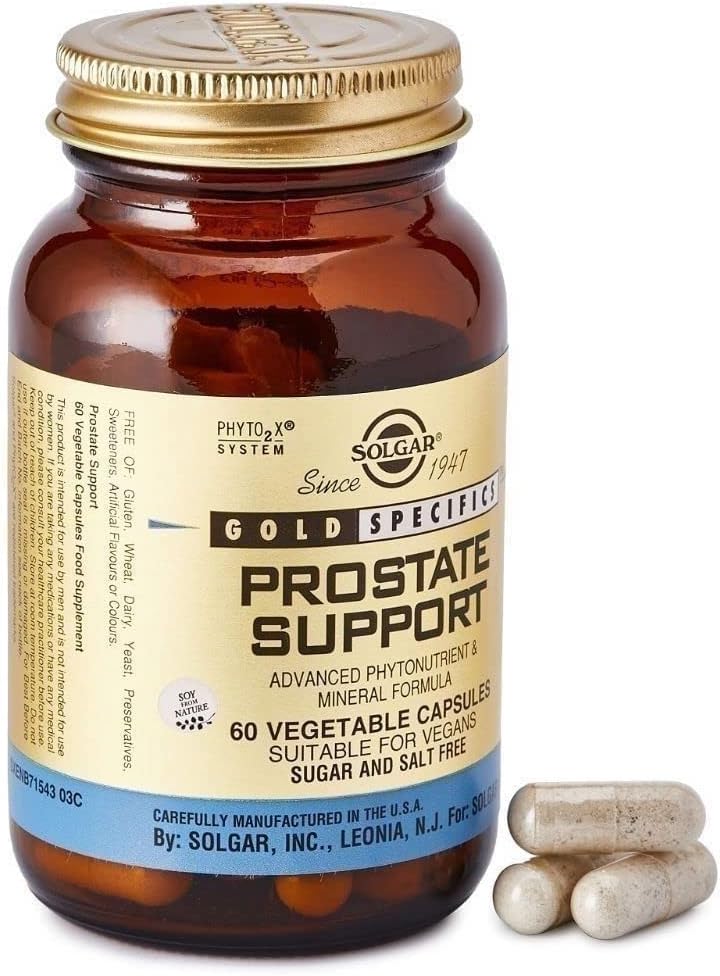 Solgar Prostate Support Capsules - Non-GMO, Vegan, Gluten Free, Dairy Free - 30 Servings