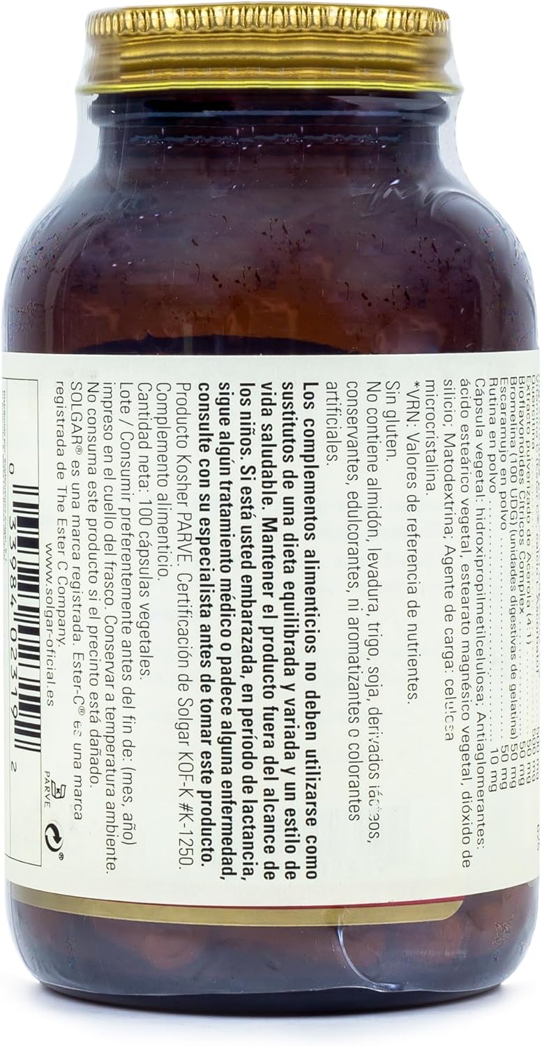 Solgar Quercetin Complex with Ester C - 50 Tablets for Immune Support and Antioxidant Protection