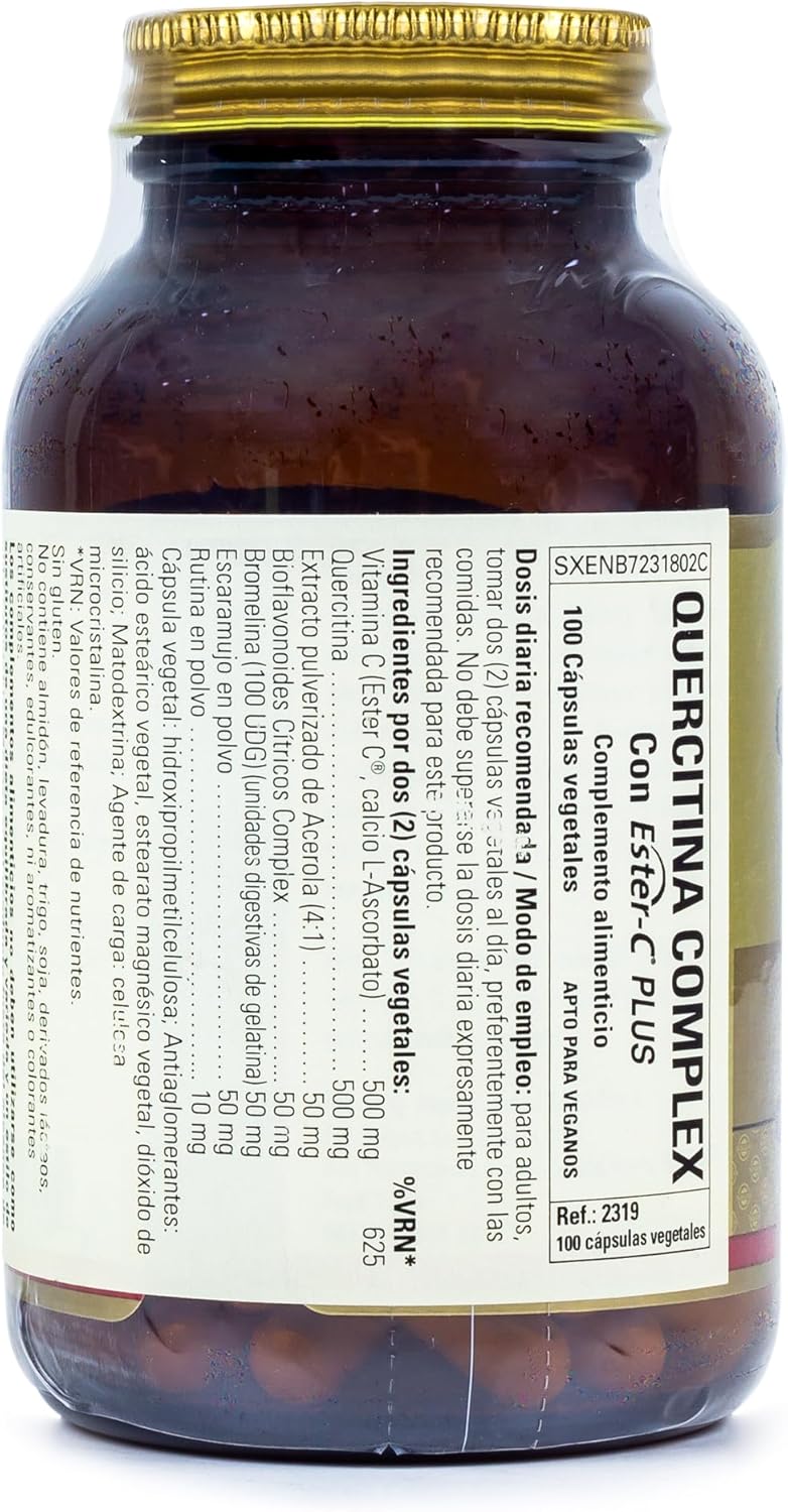 Solgar Quercetin Complex with Ester C - 50 Tablets for Immune Support and Antioxidant Protection