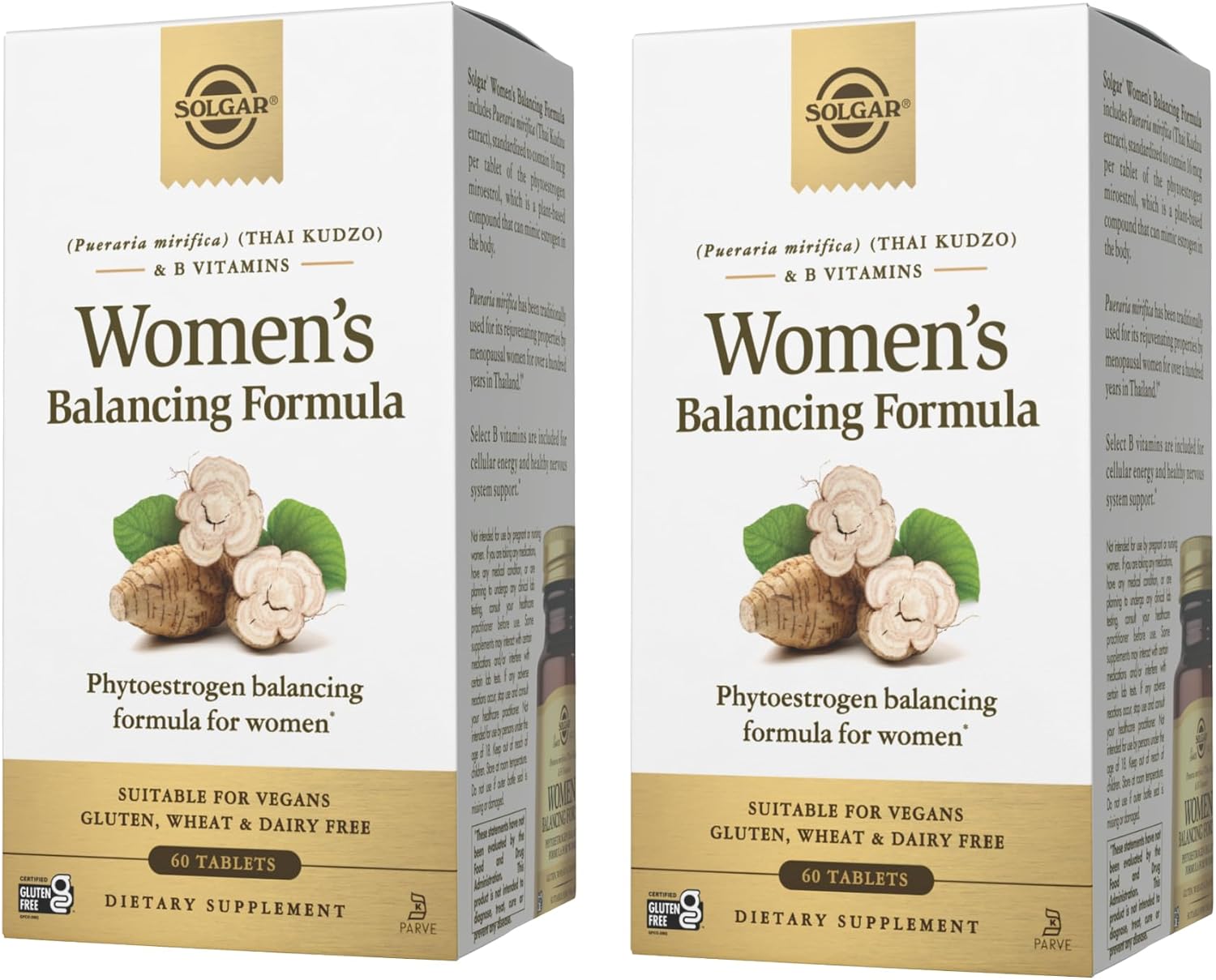 Solgar Women’s Balancing Formula 60 Tablets (Pack of 2) - Vegan, Kosher, Gluten & Dairy Free - 120 Servings