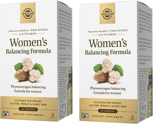 Solgar Women’s Balancing Formula 60 Tablets (Pack of 2) - Vegan, Kosher, Gluten & Dairy Free - 120 Servings