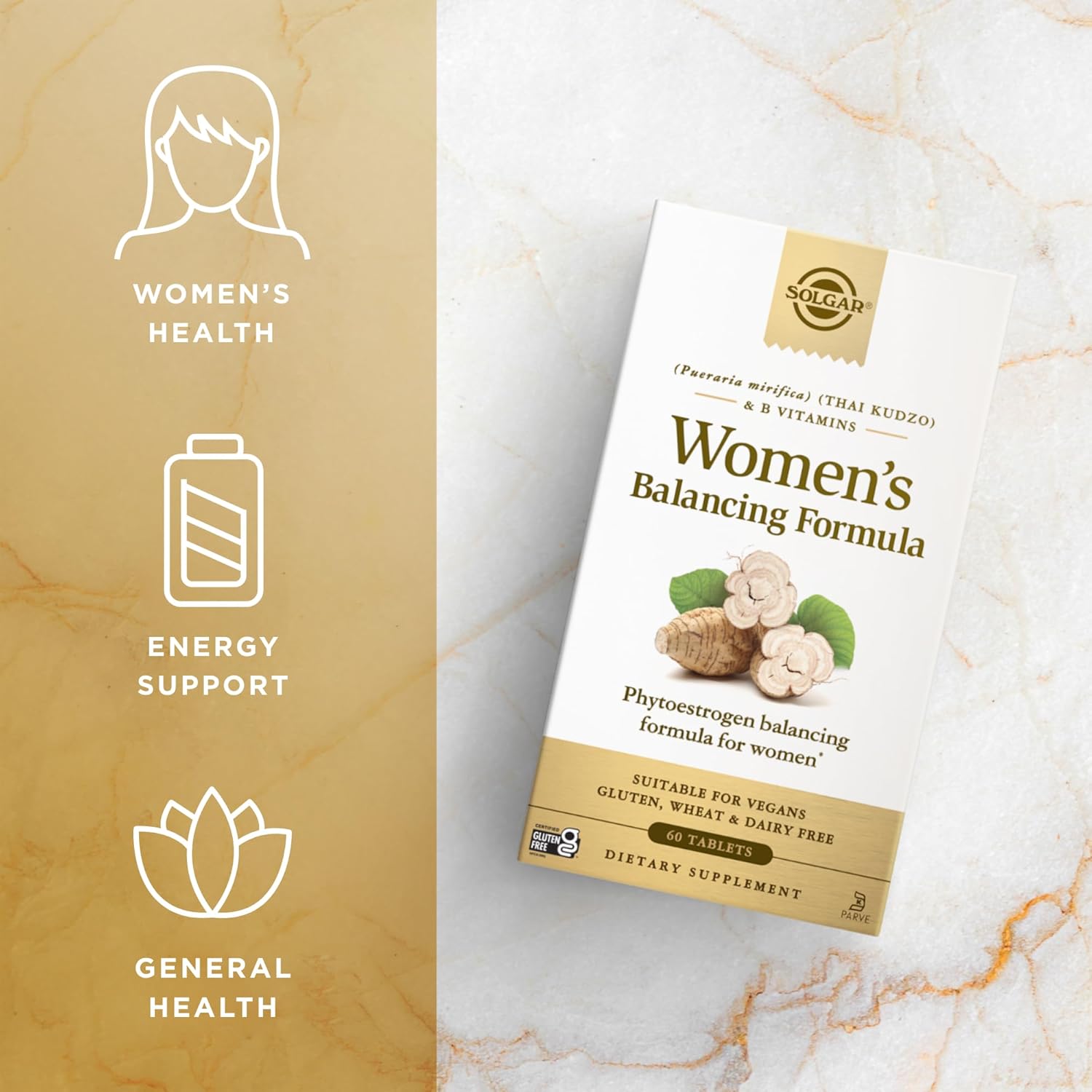 Solgar Women’s Balancing Formula 60 Tablets (Pack of 2) - Vegan, Kosher, Gluten & Dairy Free - 120 Servings