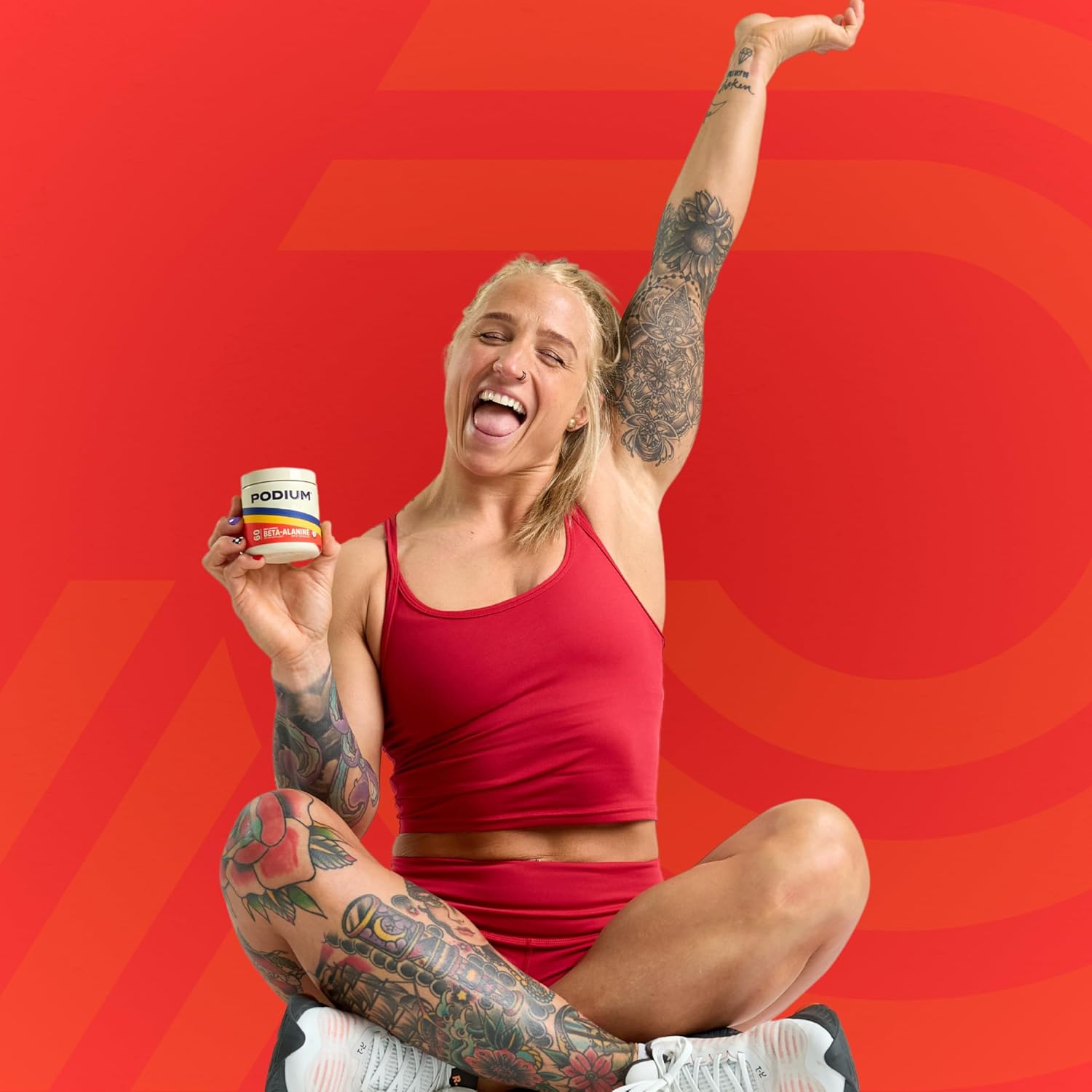 Solos Beta Alanine: Unflavored Podium Nutrition Supplement for Athletic Performance, 60 Servings