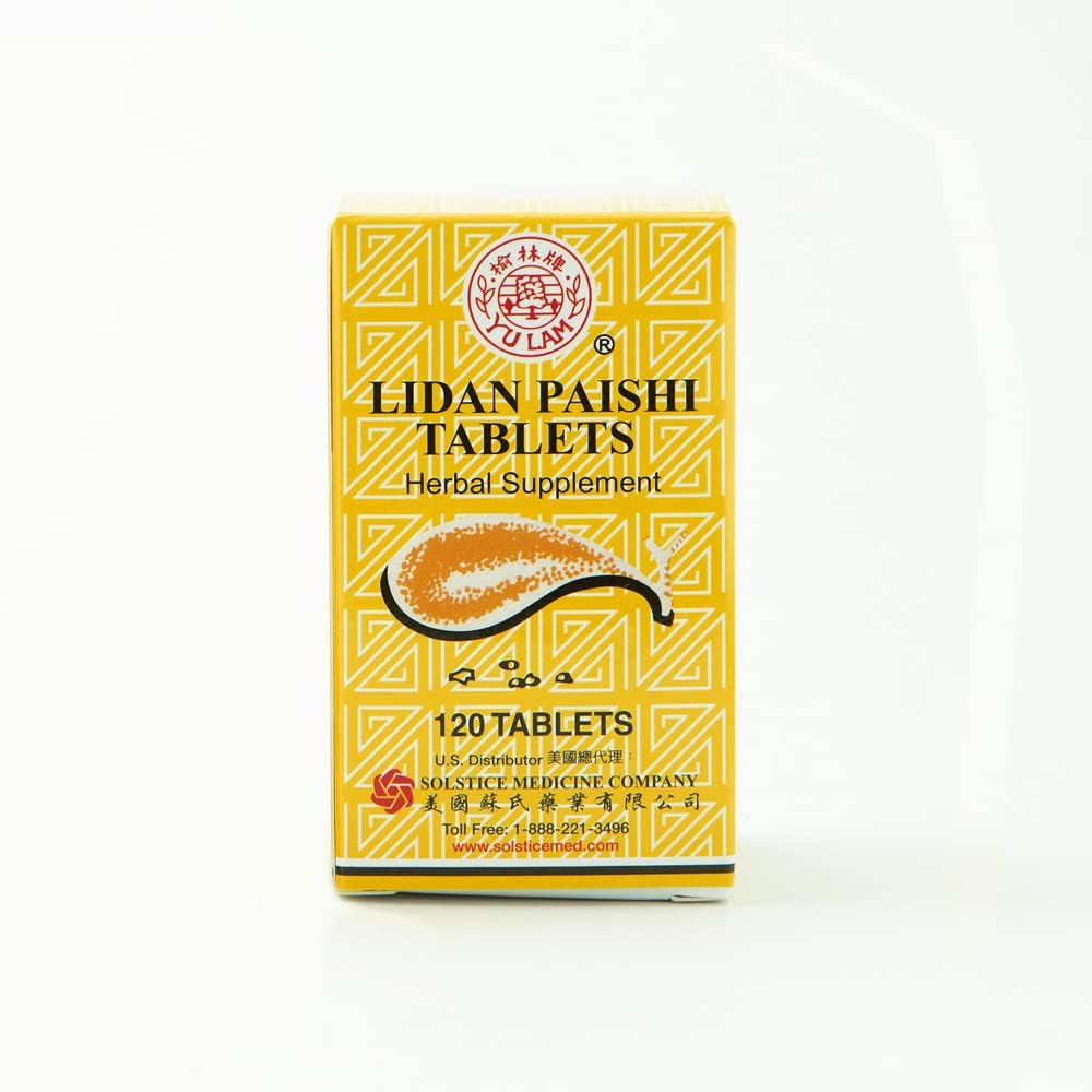 Solstice Yu Lam Lidan Paishi Tablet Herbal Supplement - Liver, Gall Bladder, Bile Health Support - 120 Tablets