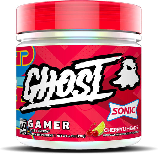 Sonic Cherry Limeade Energy and Focus Support Formula - 40 Servings - Vegan, Gluten-Free - Boosts Attention and Reaction Time with Nootropics and Natural Caffeine