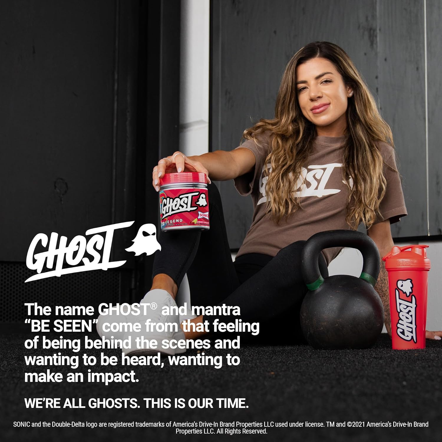Sonic Cherry Limeade GHOST Legend V3 Pre-Workout Powder - 30 Servings - Energy & Focus Boost for Men & Women - Caffeine, L-Citrulline, & Beta Alanine Formula - Soy, Sugar, Gluten Free, Vegan