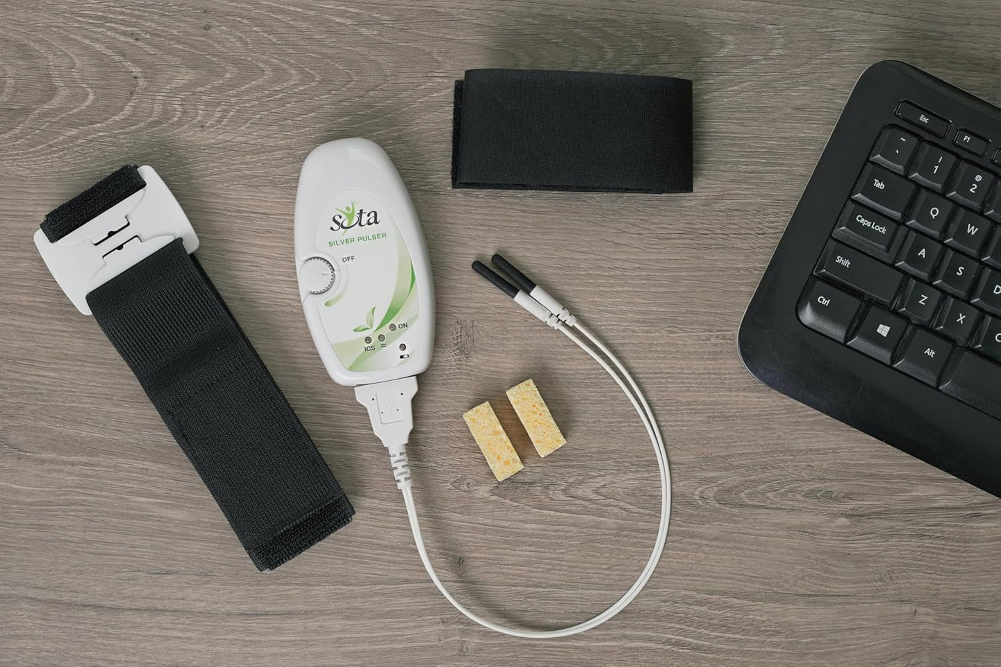 SOTA Instruments Silver Pulser: Ionic Colloidal Silver Maker with Microcurrents for Micropulsing - Includes Wall Adaptor