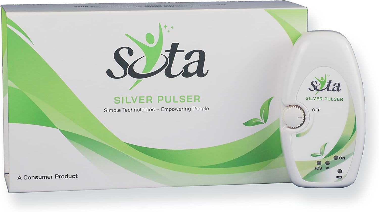 SOTA Instruments Silver Pulser: Ionic Colloidal Silver Maker with Microcurrents for Micropulsing - Includes Wall Adaptor