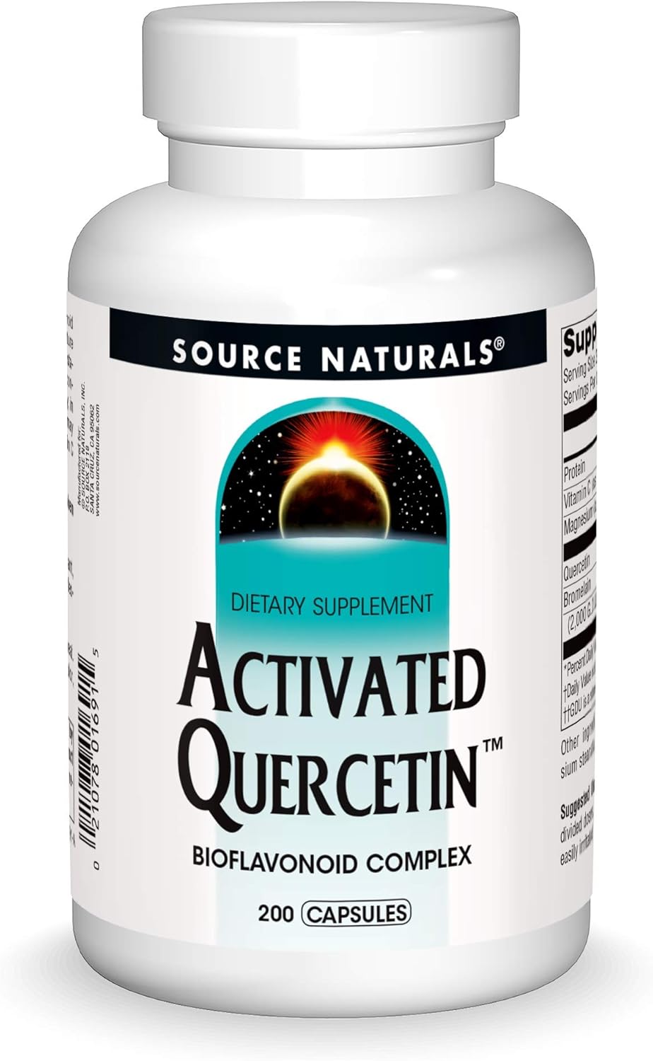 Source Naturals Activated Quercetin Capsules - Promotes Seasonal & Immune Health - 200 Count