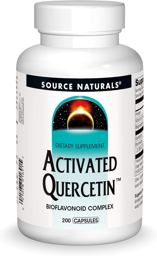 Source Naturals Activated Quercetin Capsules - Promotes Seasonal & Immune Health - 200 Count