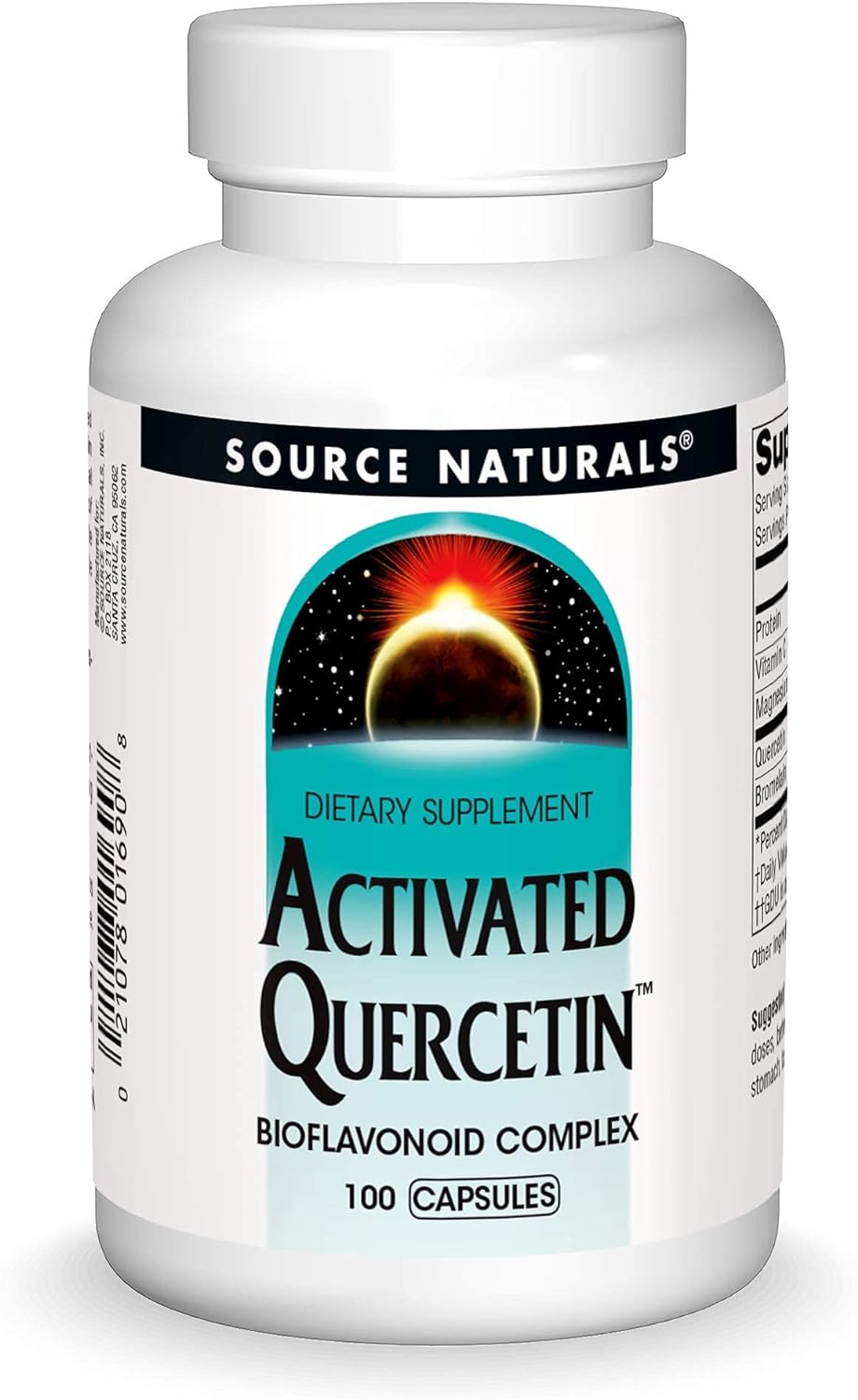Source Naturals Activated Quercetin Capsules - Seasonal & Immune Support Supplement