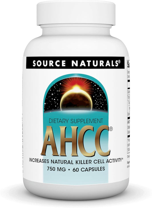 Source Naturals AHCC 750 mg Boosts Immune System Function - 60 Capsules