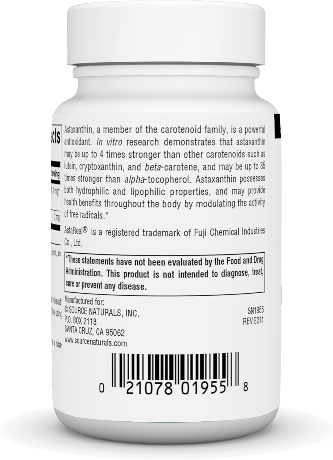 Source Naturals Astaxanthin Softgels - 2mg Antioxidant Carotenoid Supplement, 60 Count