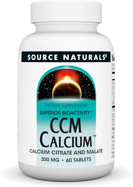 Source Naturals CCM Calcium Citrate/Malate Tablets - 60 Count