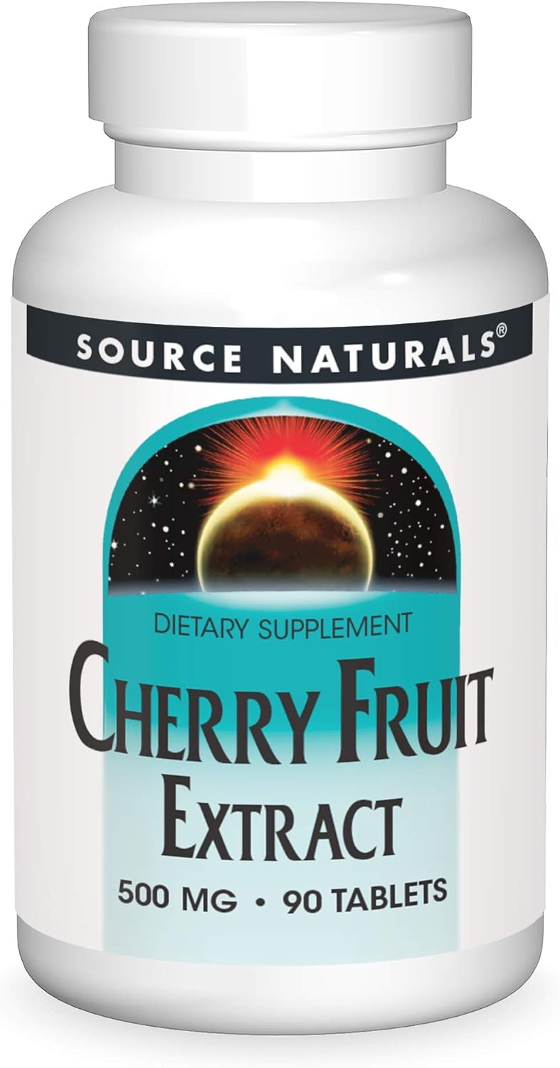 Source Naturals Cherry Fruit Extract - 500mg, 90 Tablets for Antioxidant Support