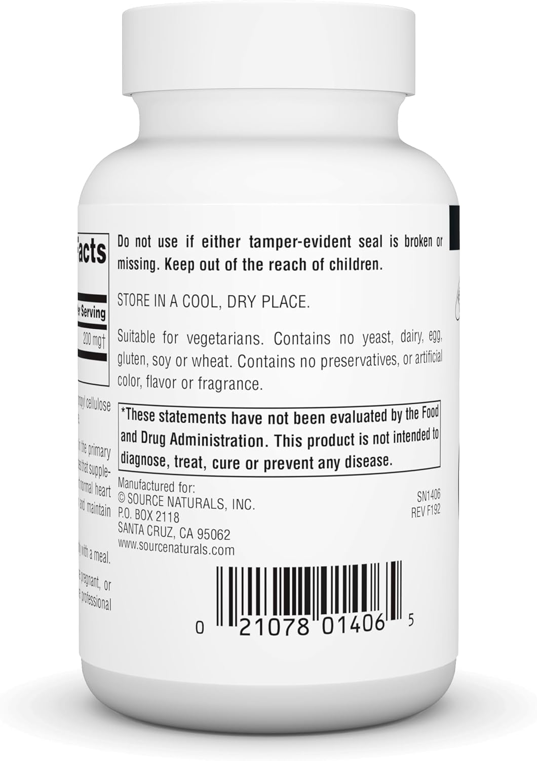 Source Naturals Coenzyme Q10 200mg Capsules - Antioxidant Support for Heart, Brain, Immunity, & Liver - 60 Vegetarian Capsules