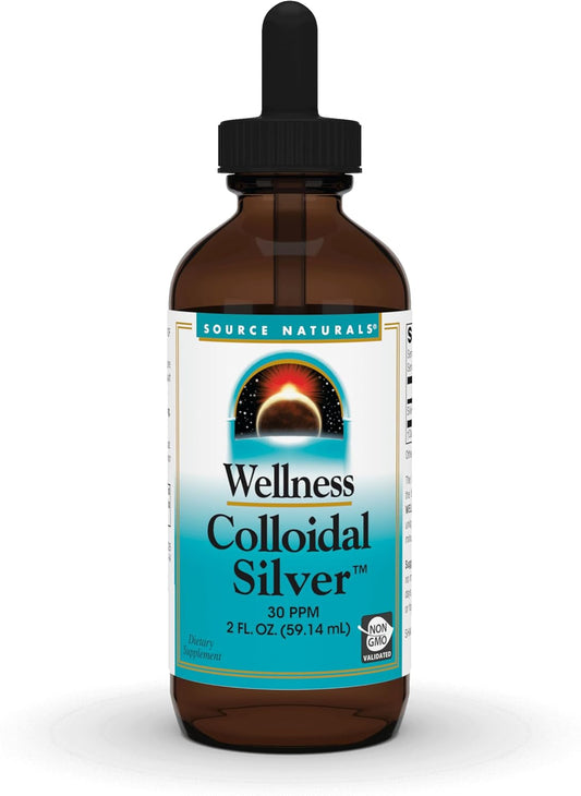 Source Naturals Colloidal Silver 30 ppm Liquid - 2 oz - Supports Physical Wellness