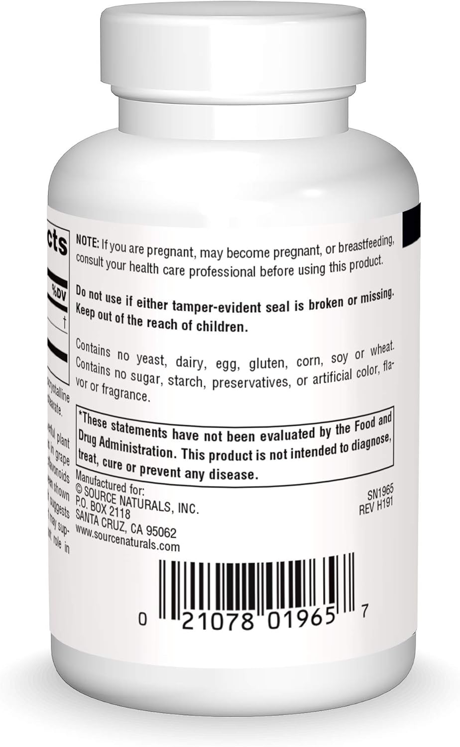Source Naturals Grape Seed Extract Capsules - 100 mg - 60 Count - Promotes Brain Health and Healthy Aging