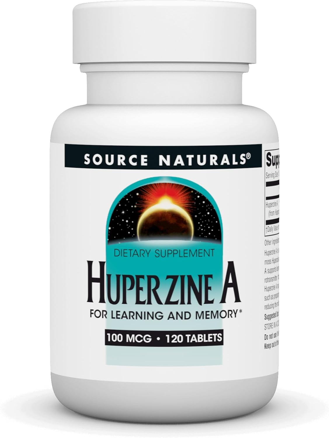 Source Naturals Huperzine A Supplement for Enhanced Learning and Memory Support - 100mcg, 120 Tablets