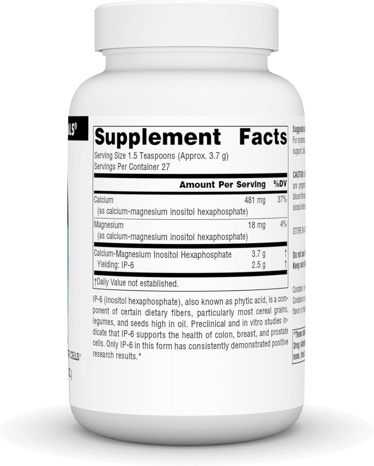 Source Naturals IP-6 Inositol Hexaphosphate Powder - 100g Powder Supplement