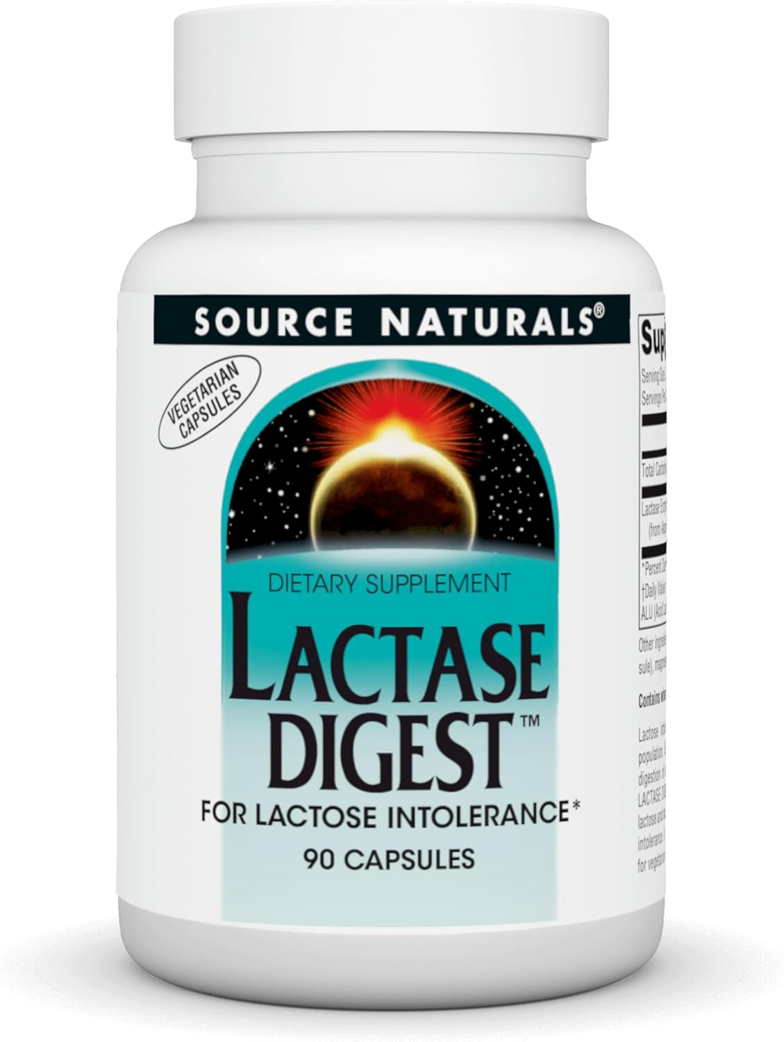 Source Naturals Lactase Digest Capsules - Support for Lactose Intolerance - 90 Count