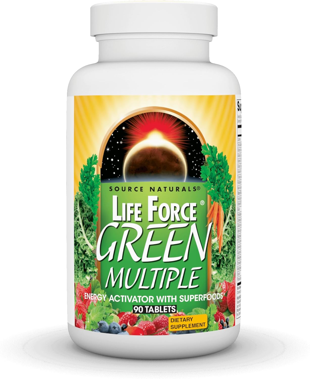 Source Naturals Life Force Green Multiple - Energy Boosting Superfood Supplement - 90 Tablets