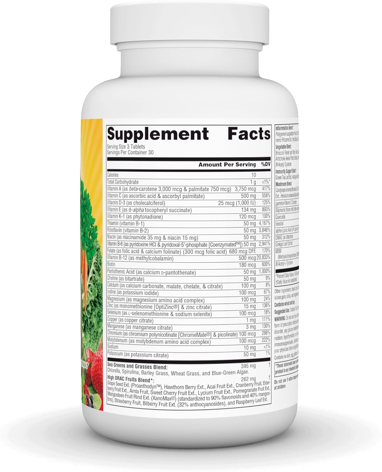 Source Naturals Life Force Green Multiple - Energy Boosting Superfood Supplement - 90 Tablets