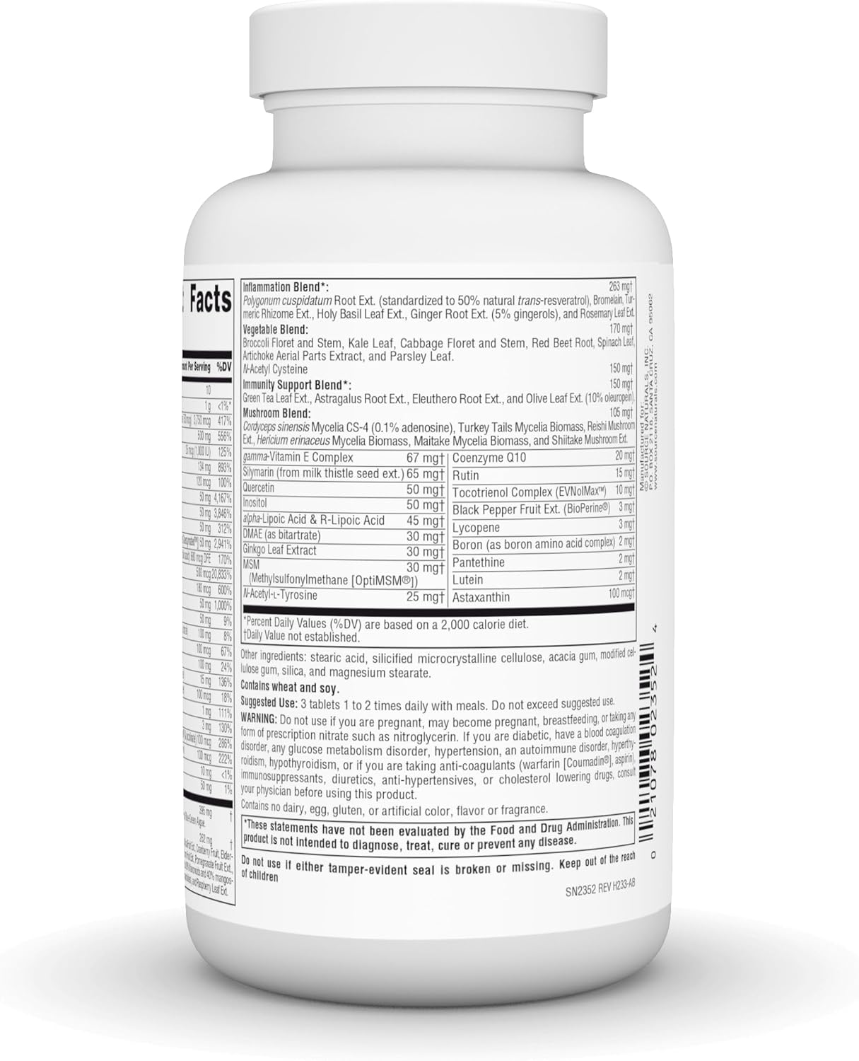 Source Naturals Life Force Green Multiple - Energy Boosting Superfood Supplement - 90 Tablets