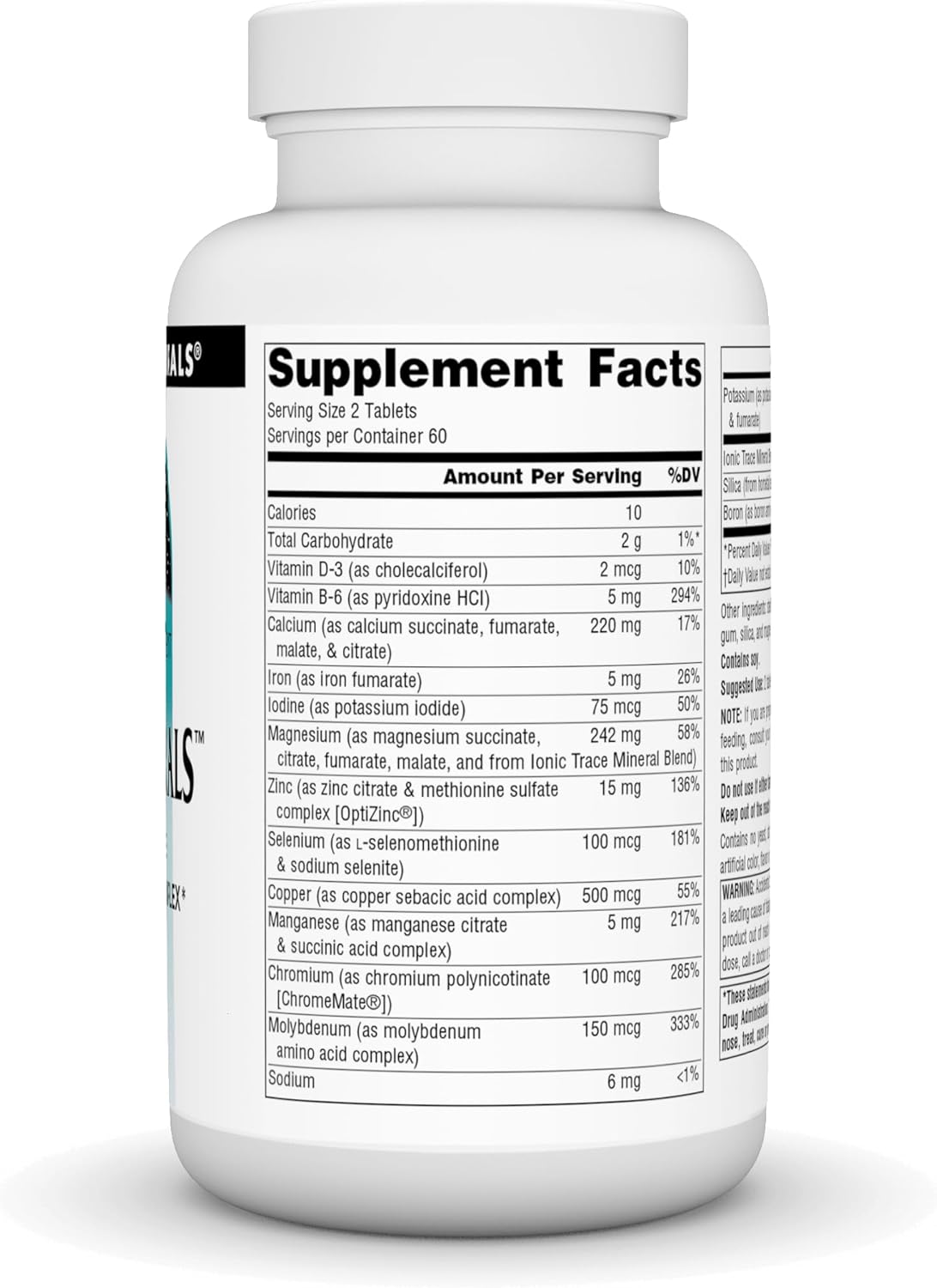 Source Naturals Life Minerals: Krebs Cycle Multi-Mineral Complex - 120 Tablets for Enhanced Nutrient Absorption