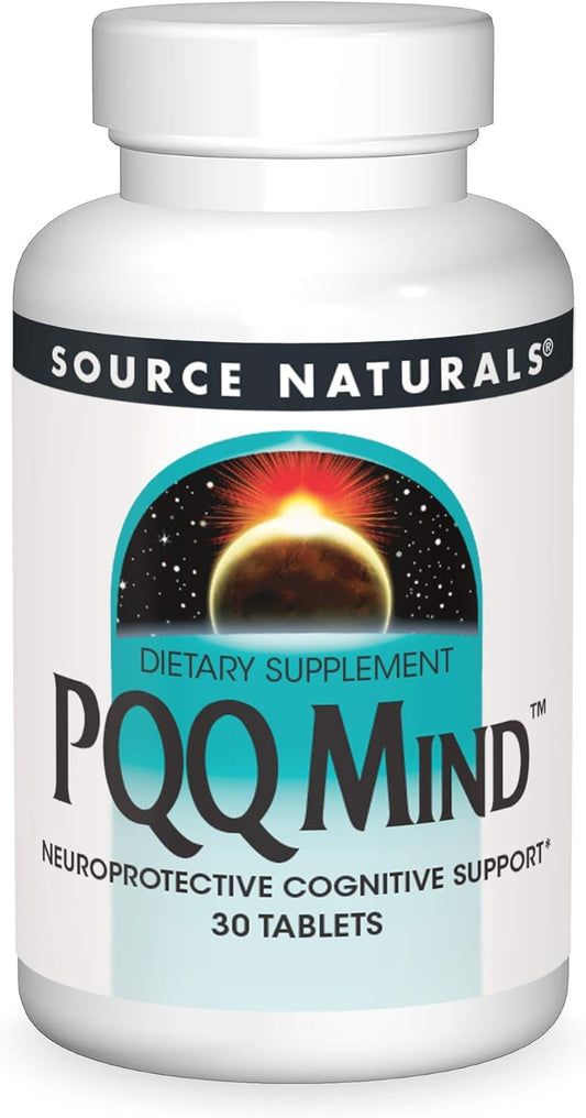 Source Naturals PQQ Mind Support Supplement - 30 Tablets for Cognitive Function and Neuroprotection