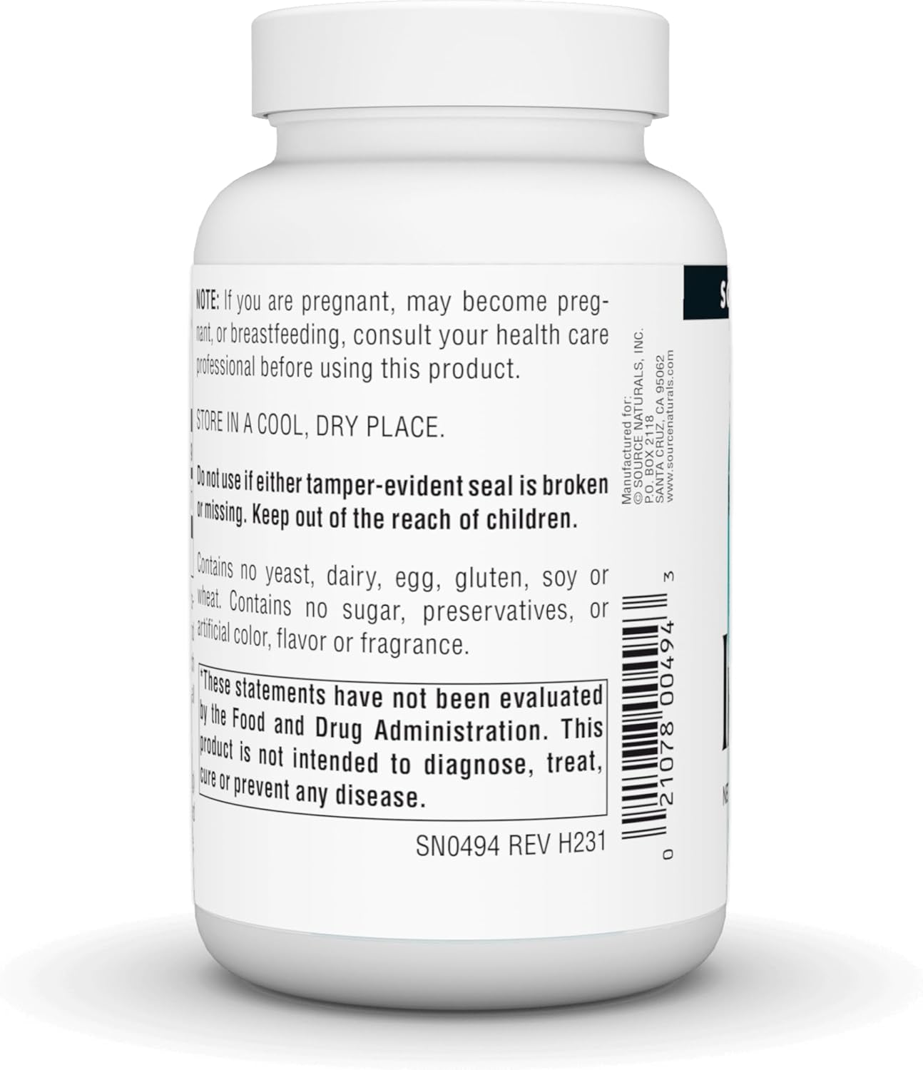 Source Naturals Pure Inositol Powder - Dietary Supplement for Mental Health and Wellness - 4 oz